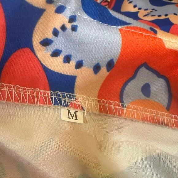 Retro 60’s Colorful Dress Sz. M - Picture 3 of 3